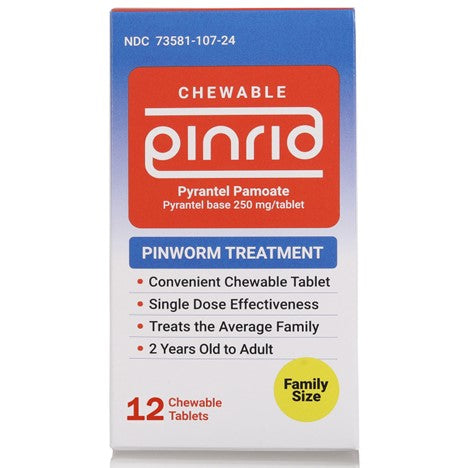 Pin Rid | Pinworm Treatment | Pyrantel Pamoate 250 mg